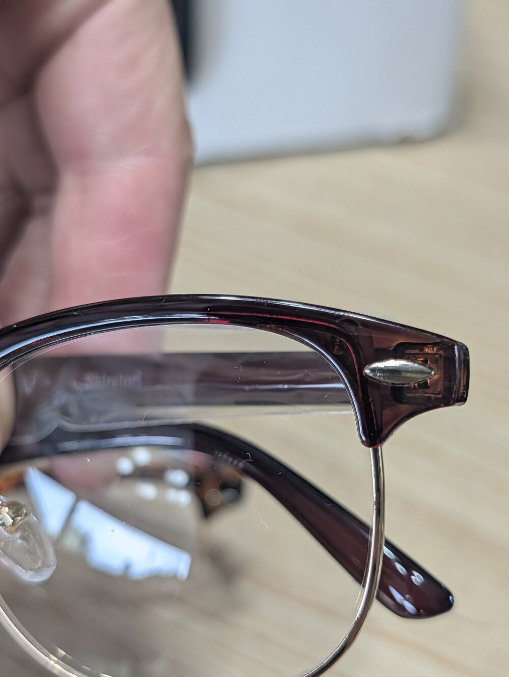 3 Prescription Free Gold Rimmed Trendy Stylish Glasses - Picture 12 of 14